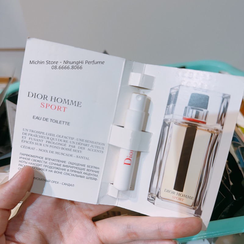 Mẫu thử Vial nước hoa Di.or Homme đủ mùi có sẵn