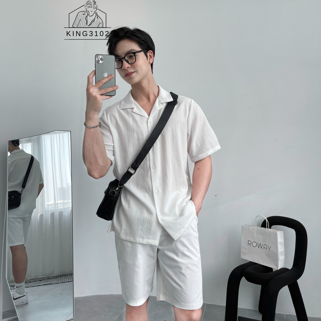 Quần Short Nam, Quần Đùi Nam Kaki Màu Trắng Ngắn Cao Cấp Vải KaKi Co Giãn Nhẹ, Form Regular - Short