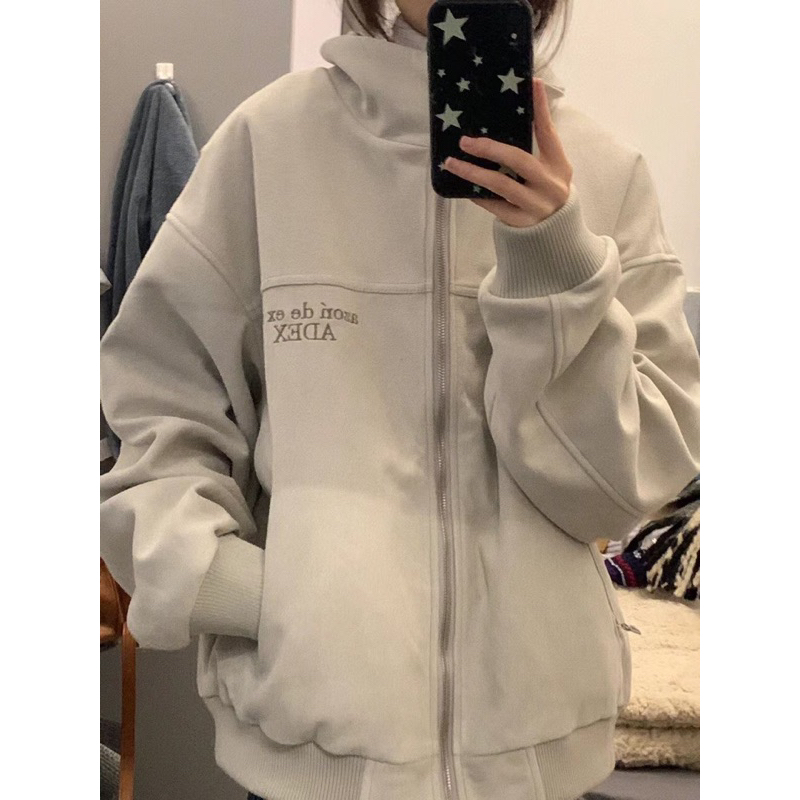 Áo khoác Azon de exit ADEX da màu xám ghi hot tiktok