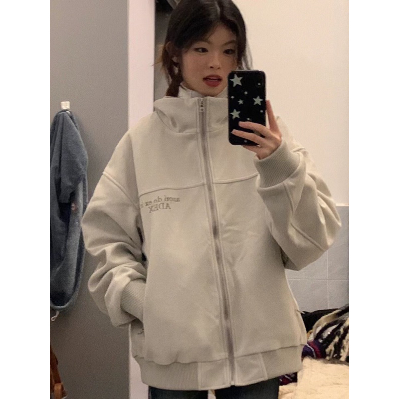 Áo khoác Azon de exit ADEX da màu xám ghi hot tiktok