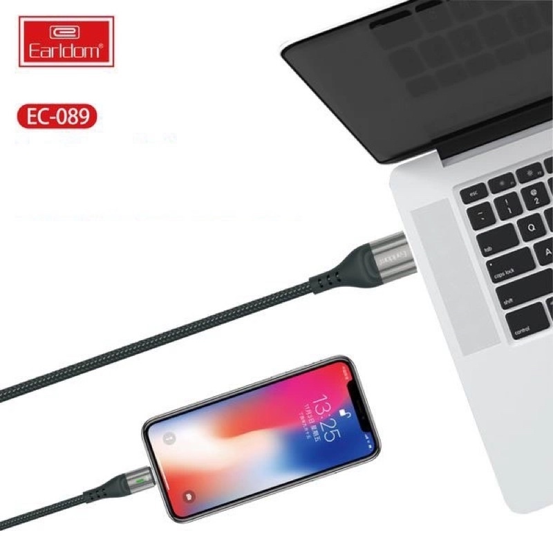 Dây cáp Sạc nhanh dây dù 1m Earldom EC-089 dùng sạc cho điện thoại ip 6 - 14 promax
