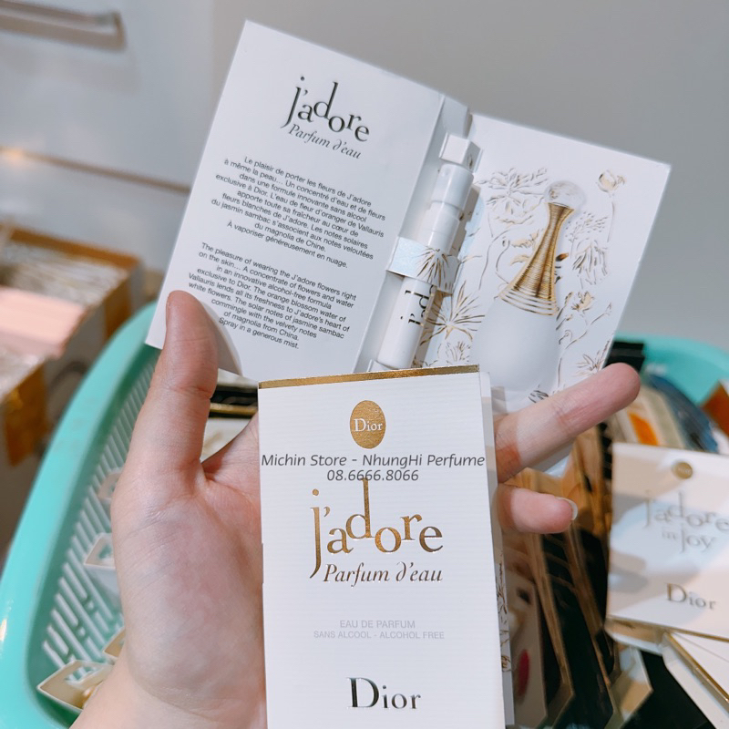 Mẫu thử Vial nước hoa Jadore đủ mùi hiếmm