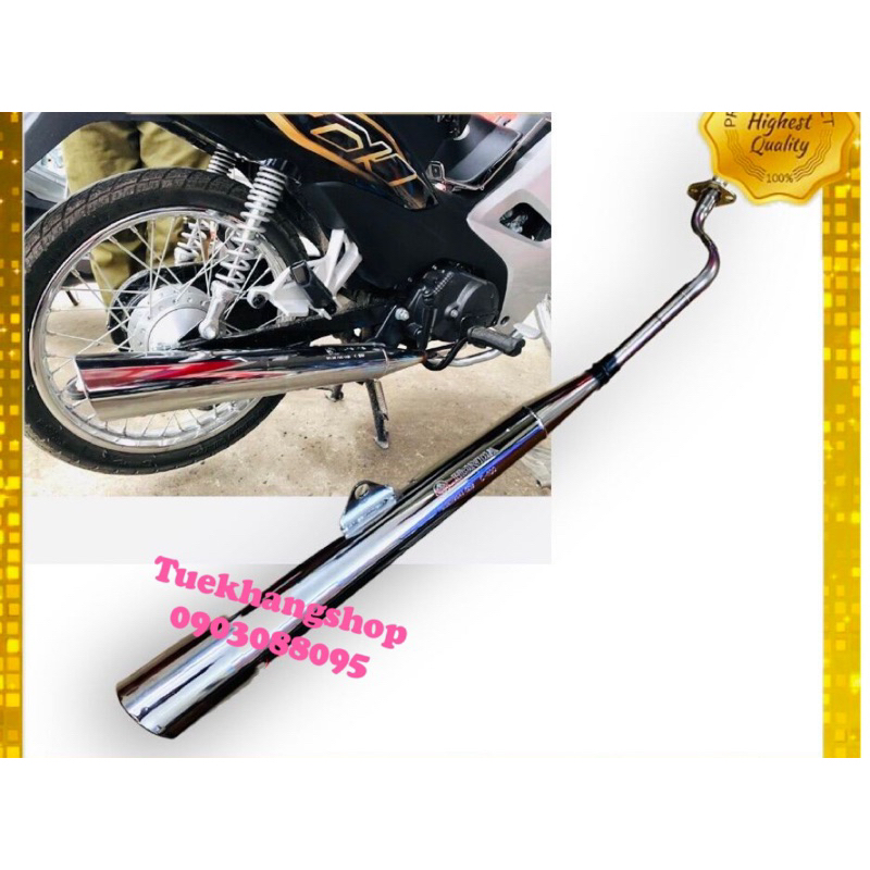 Pô 2543 gắn wave a 110 2017-2024 s110 rsx 110 blade kèm clip MÓC CỰC HAY