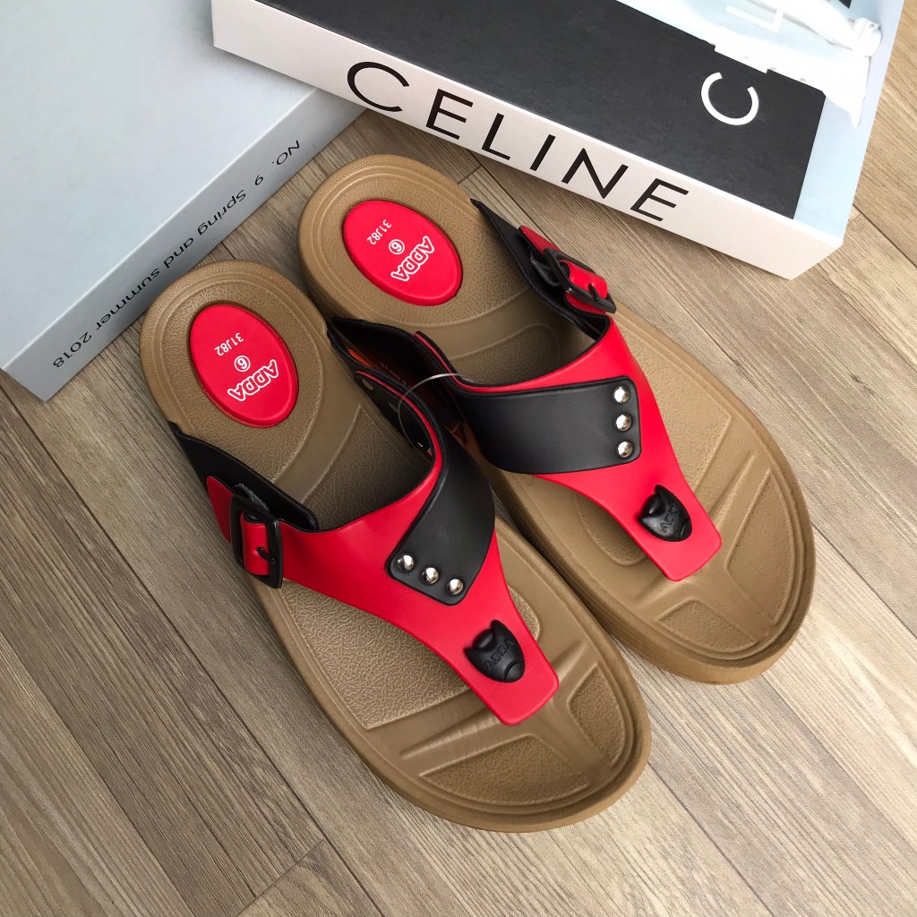 Dép Thái Lan Nữ ADDA Xỏ Ngón Đế Cao 31J82 Cao Su Non