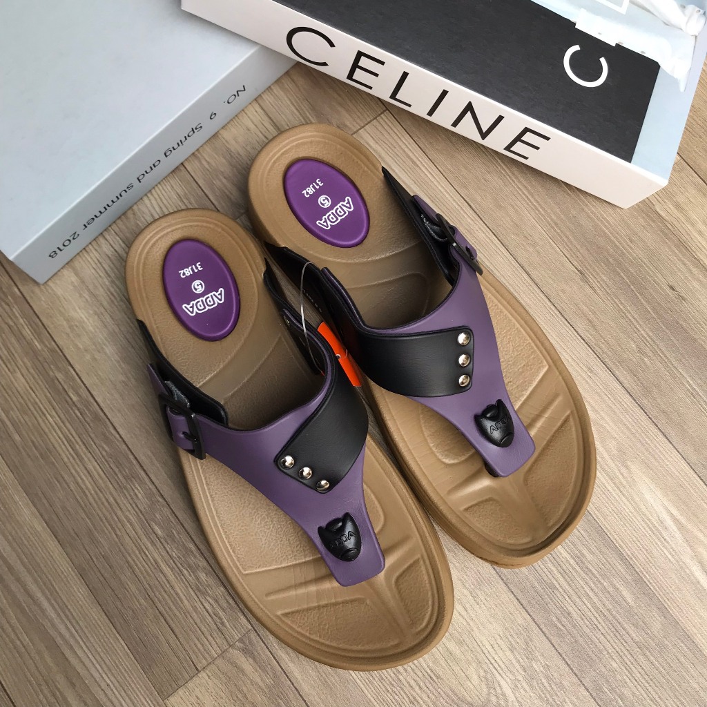 Dép Thái Lan Nữ ADDA Xỏ Ngón Đế Cao 31J82 Cao Su Non