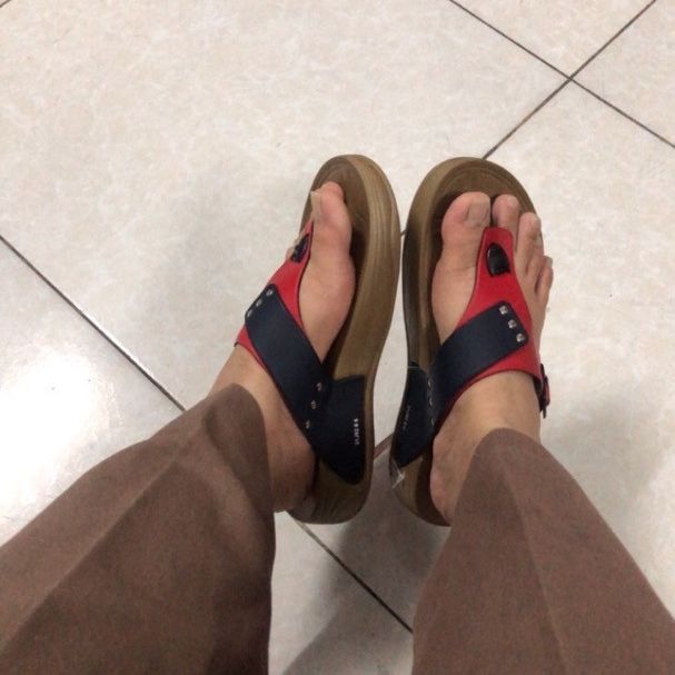 Dép Thái Lan Nữ ADDA Xỏ Ngón Đế Cao 31J82 Cao Su Non