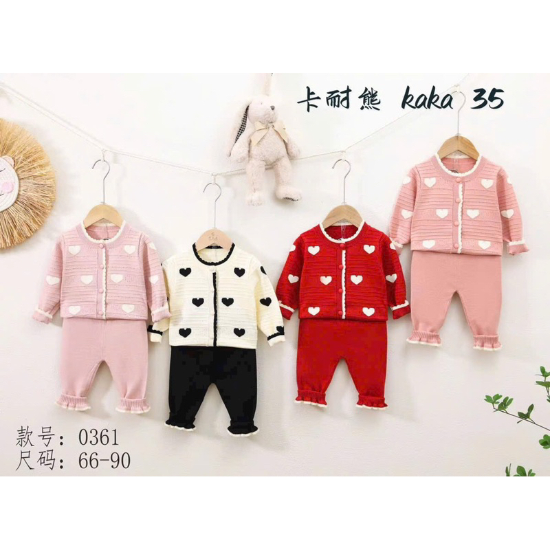 Bộ Len Tim size nhí siêu hot cho bé yêu