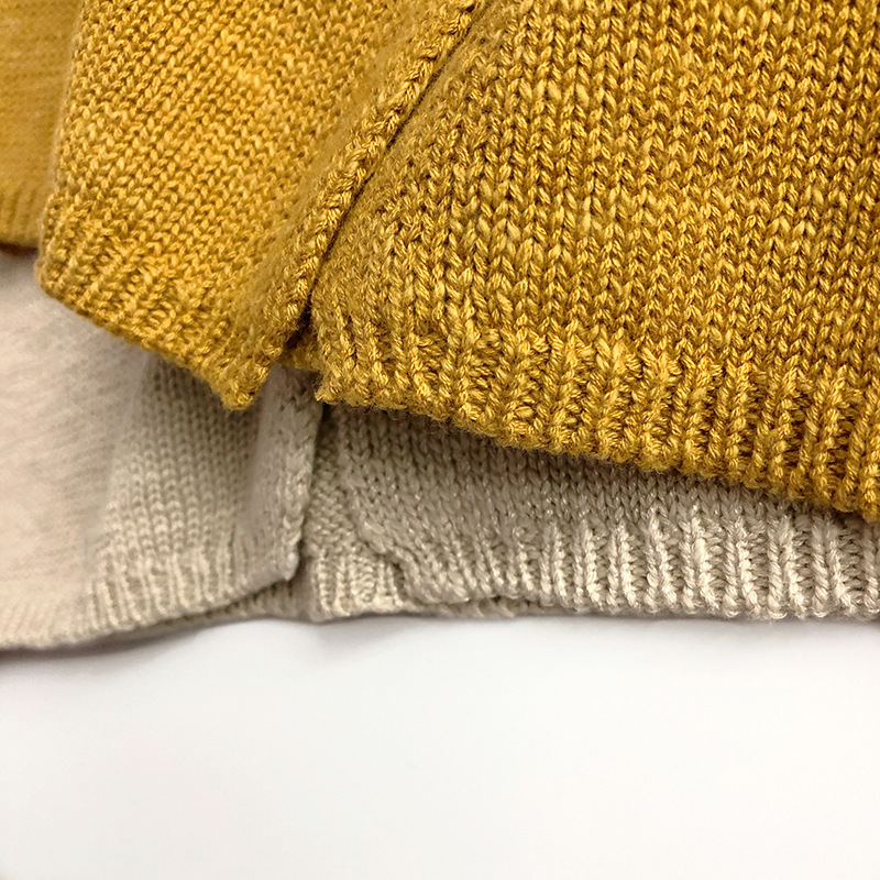 Aó khoác cardigan len trơn đơn giản cho bé trai bé gái mùa thu đông G21