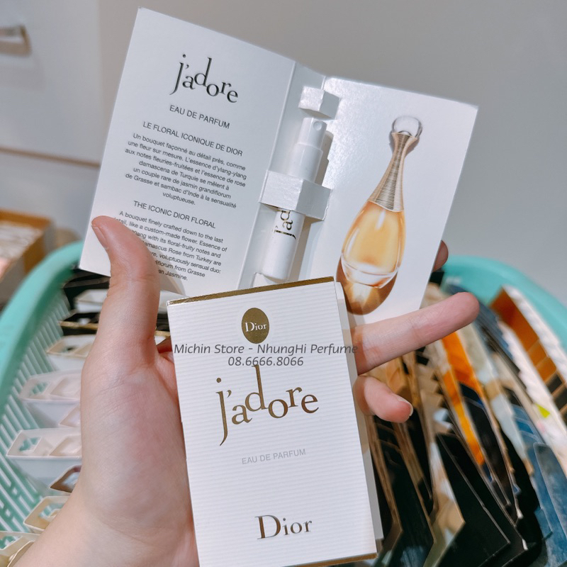 Mẫu thử Vial nước hoa Jadore đủ mùi hiếmm