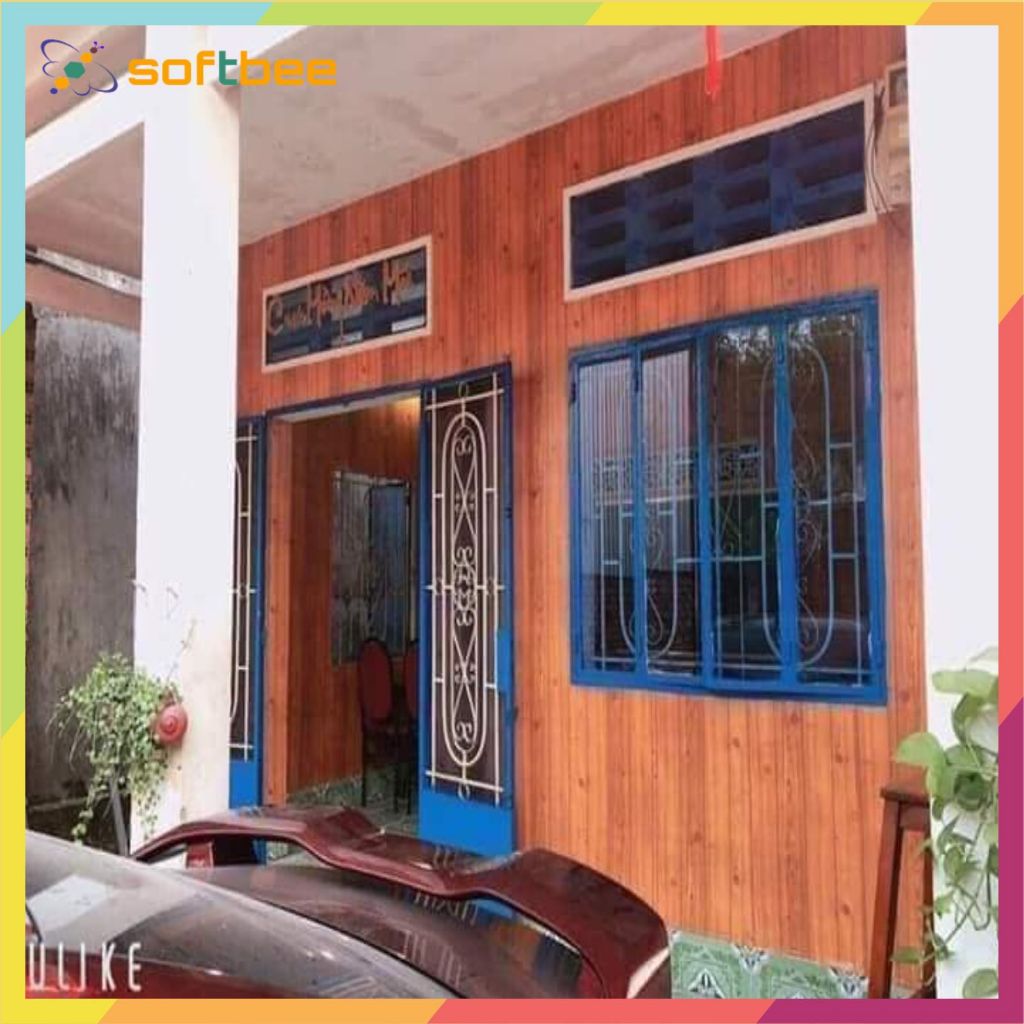 Decal dán tường màu giả gỗ cánh gián, kích thước 0.45m x 10m mỗi cuộn, có sẵn keo mặt sau