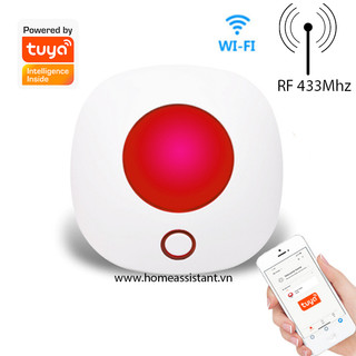 Loa Không Dây RF 433Mhz Báo Động Chống Trộm Wifi Tuya LB02 (Smart Life)