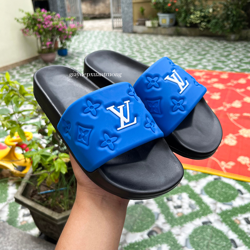 Dép nam nữ quai ngang LV đế sóng Pu êm chân size từ38_43 SIÊU phẩm 01