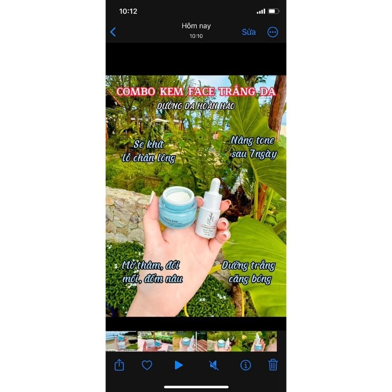 Kem face princess và serum huyết thanh căng bóng da princess . mẫu mới