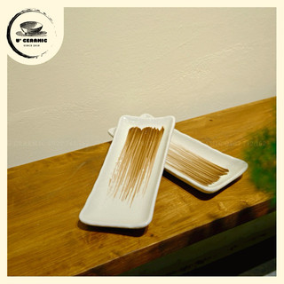 Dĩa chữ nhật gốm sứ đựng sushi,đồ chiên,món ăn,ú ceramic