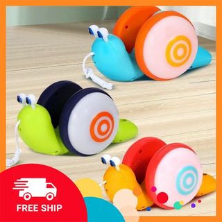 ĐỒ CHƠI ỐC SÊN CÓ NHẠC TỰ ĐỘNG PHÁT SÁNG KHI DI CHUYỂN CÓ DÂY KÉO BÉ THOẢ SỨC KHÁM PHÁ