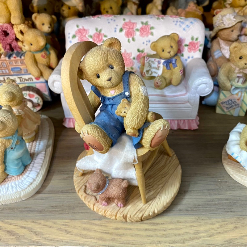 Tượng gấu Cherished Teddies decor dễ thương