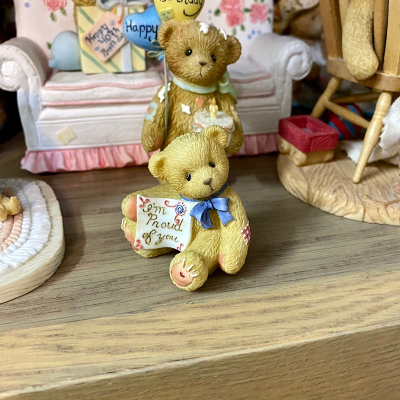 Tượng gấu Cherished Teddies decor dễ thương