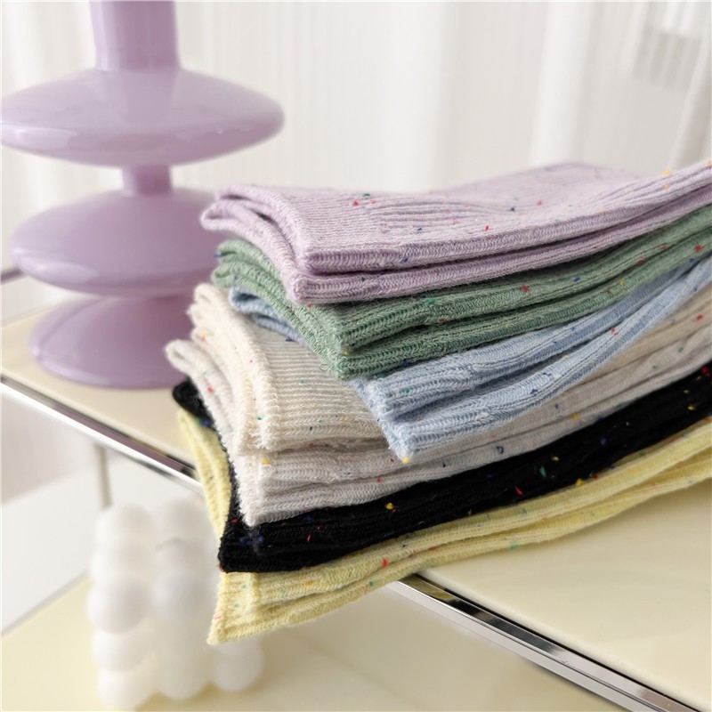 Tất trơn hạt mè tone pastel