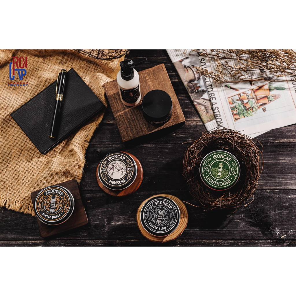 Sáp vuốt tóc nam Ironcap Mattee Paste - Wax tạo kiểu tóc nam