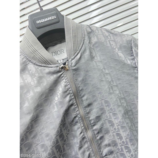 Áo Khoác Gió Di OR Màu Bạc 🌈 Áo Bomber 2 Lớp  Dày Dặn Nam Nữ