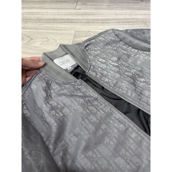 Áo Khoác Gió Di OR Màu Bạc 🌈 Áo Bomber 2 Lớp  Dày Dặn Nam Nữ