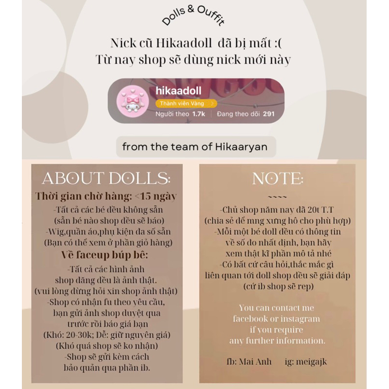 🌷Búp bê Baboily đã faceup🌷