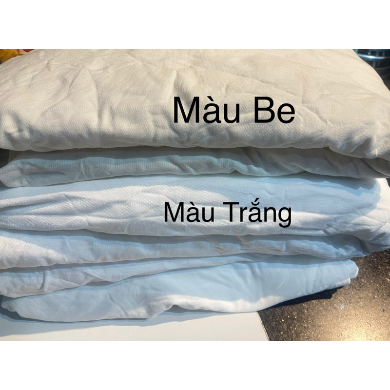 MỘC vải thun 4c tồn kho màu kem/be