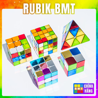 Rubik Mạ Màu, RubicCyclone Boys Metallic 2x2 3x3 4x4 Pyraminx Có Nam Châm, Đồ Chơi Thông Minh Cho Trẻ Em