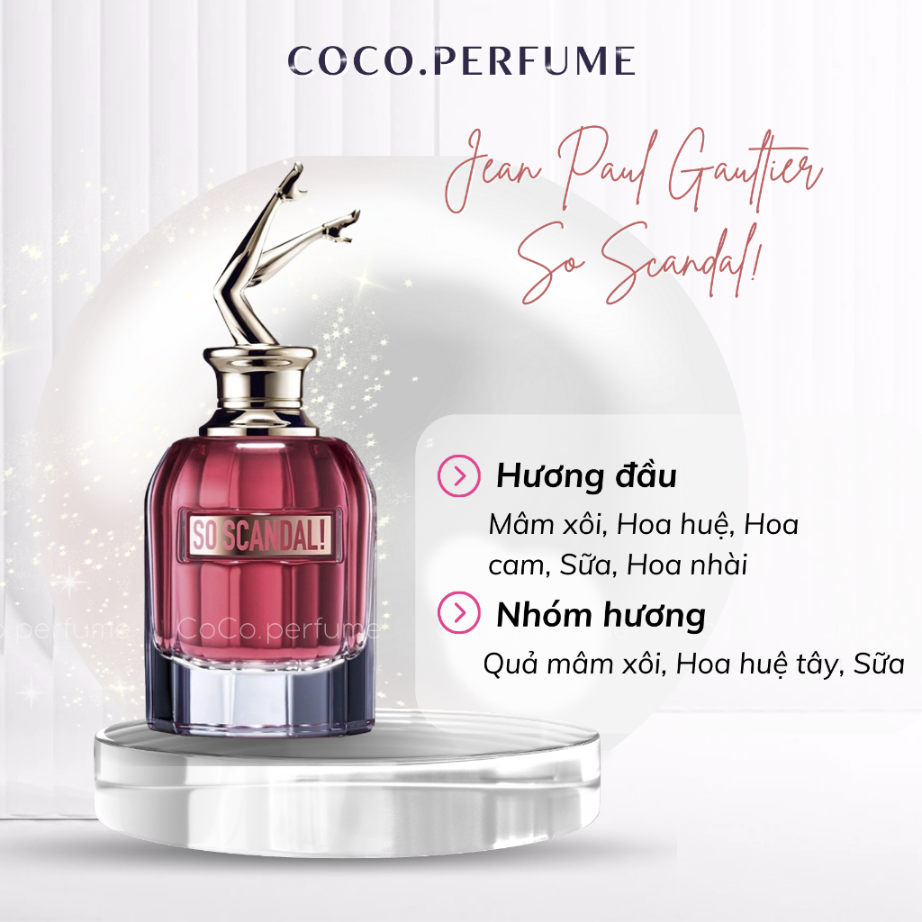 Nước hoa nữ Scandal - So Scandal 80ml - Ngọt ngào cá tính sexy đầy quyến rũ - coco.cosmetic
