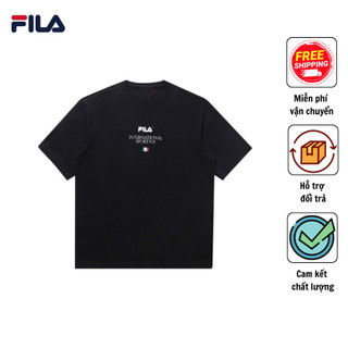 Áo thun oversize 250gsm thời trang nam - nữ fila international sportiva logo - royal t&t