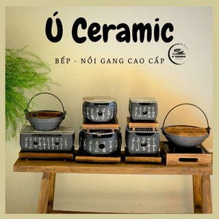(Hình Thật Tiệm Tự Chụp) Bếp Gang Nướng Phong Cách Nhật Bản,Ú ceramic