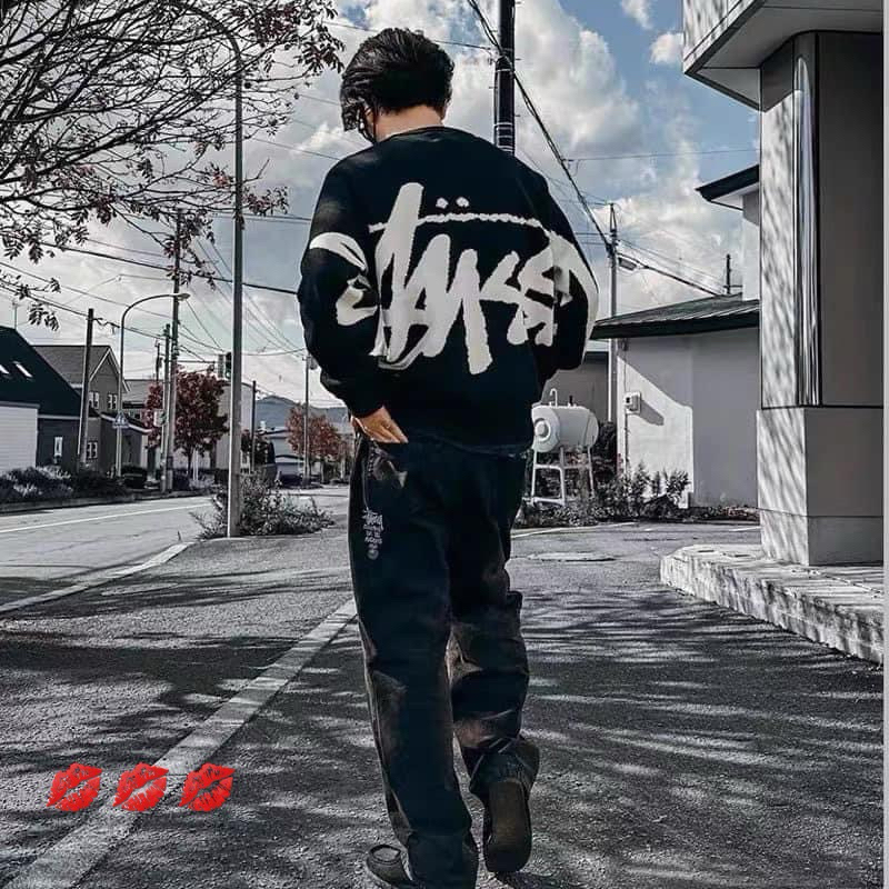 Áo len chữ to 2 mặt