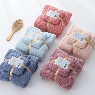 Set 2 khăn lông cừu hàn quốc