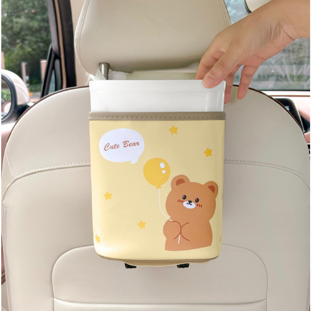 Túi đựng đồ đa năng sau lưng ghế hình bé thú dễ thương chống thấm nước cho xe ô tô