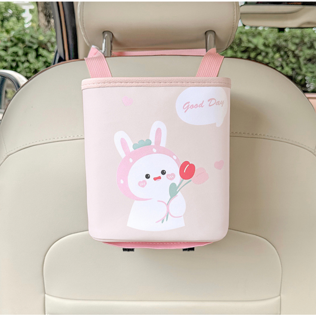 Túi đựng đồ đa năng sau lưng ghế hình bé thú dễ thương chống thấm nước cho xe ô tô