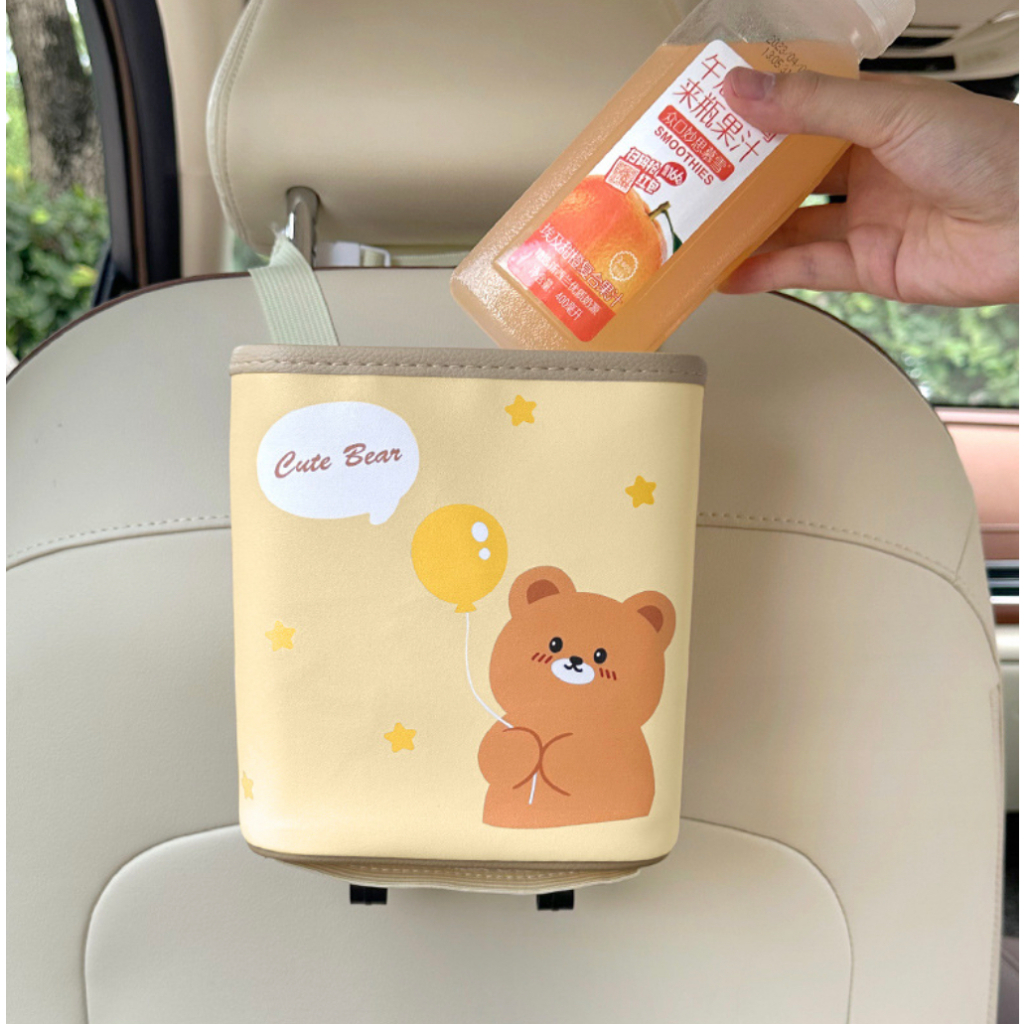 Túi đựng đồ đa năng sau lưng ghế hình bé thú dễ thương chống thấm nước cho xe ô tô