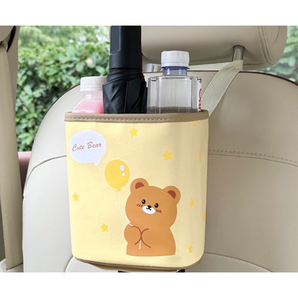 Túi đựng đồ đa năng sau lưng ghế hình bé thú dễ thương chống thấm nước cho xe ô tô