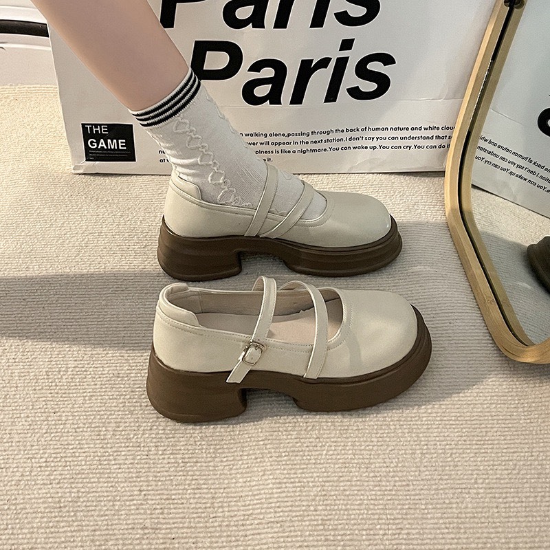 Giày Búp Bê lolita Đế Độn Khét Eo Hàng Quảng Châu Cao Cấp