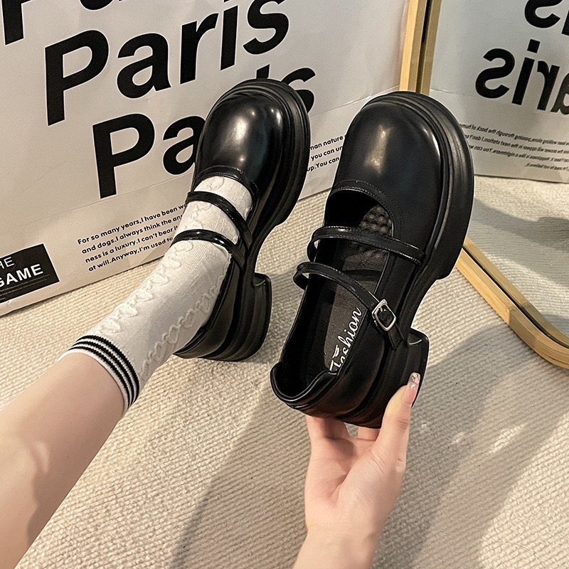 Giày Búp Bê lolita Đế Độn Khét Eo Hàng Quảng Châu Cao Cấp