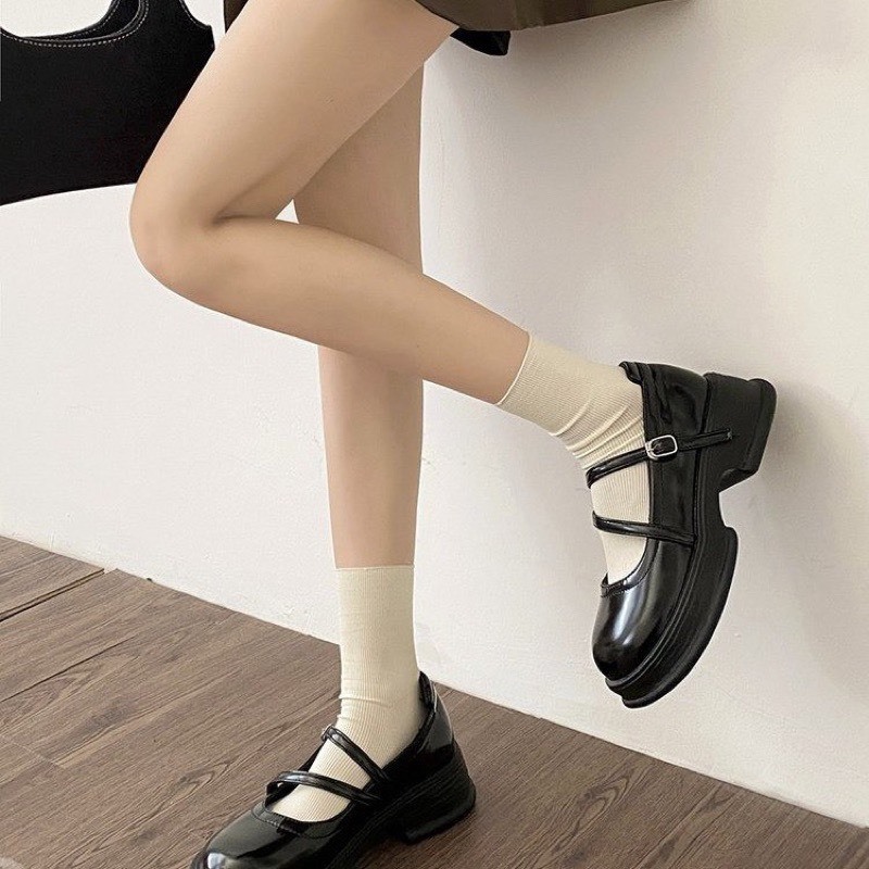 Giày Búp Bê lolita Đế Độn Khét Eo Hàng Quảng Châu Cao Cấp