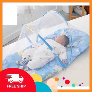 Bộ 3 chi tiết màn đệm gối ngủ  chống muỗi cho bé