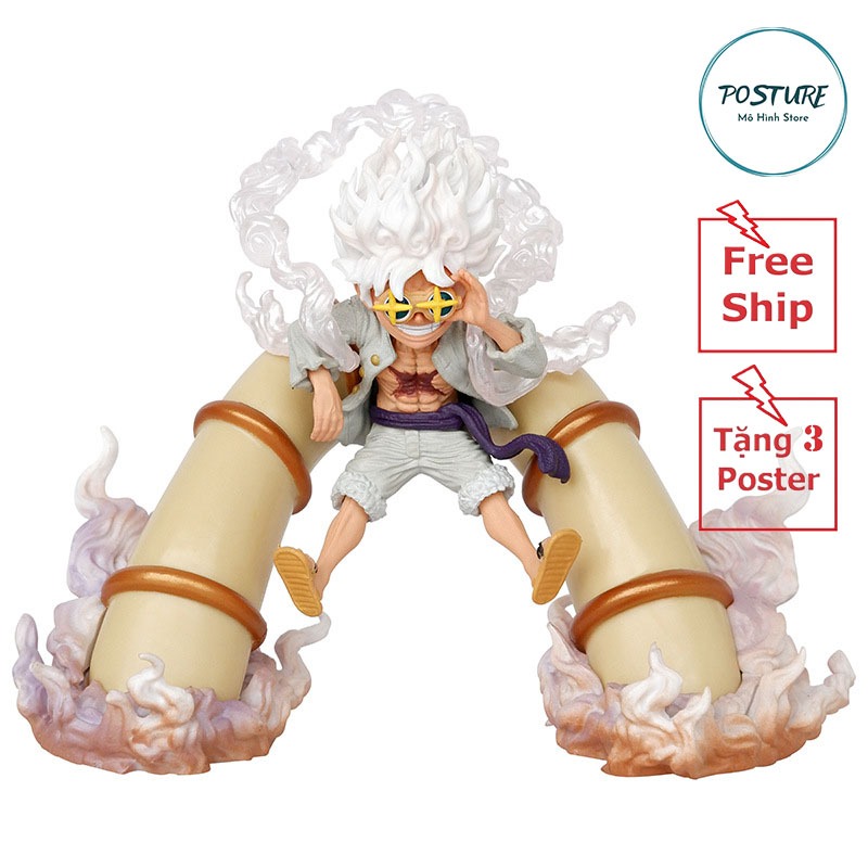 Mô Hình One Piece Luffy trượt ống nước cao 12cm nặng 500g - Figure OnePiece - Có Hộp Màu Toy Đồ Chơi
