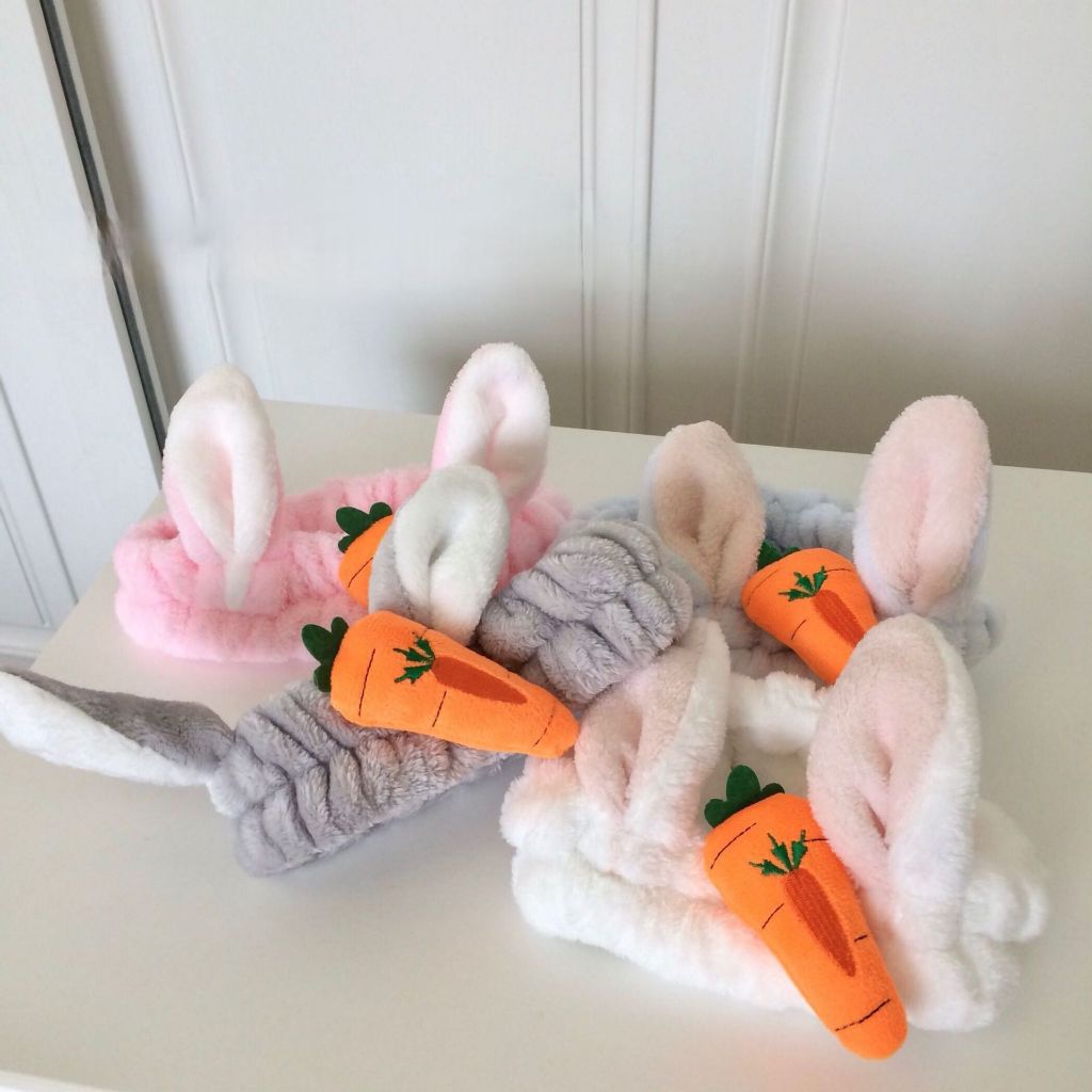 Băng đô cài tóc rửa mặt cà rốt, hình thú cá mập Hàn Quốc dễ thương nữ iLita bờm băng đô thun makeup, trang điểm