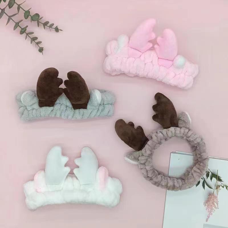 Băng đô cài tóc rửa mặt cà rốt, hình thú cá mập Hàn Quốc dễ thương nữ iLita bờm băng đô thun makeup, trang điểm