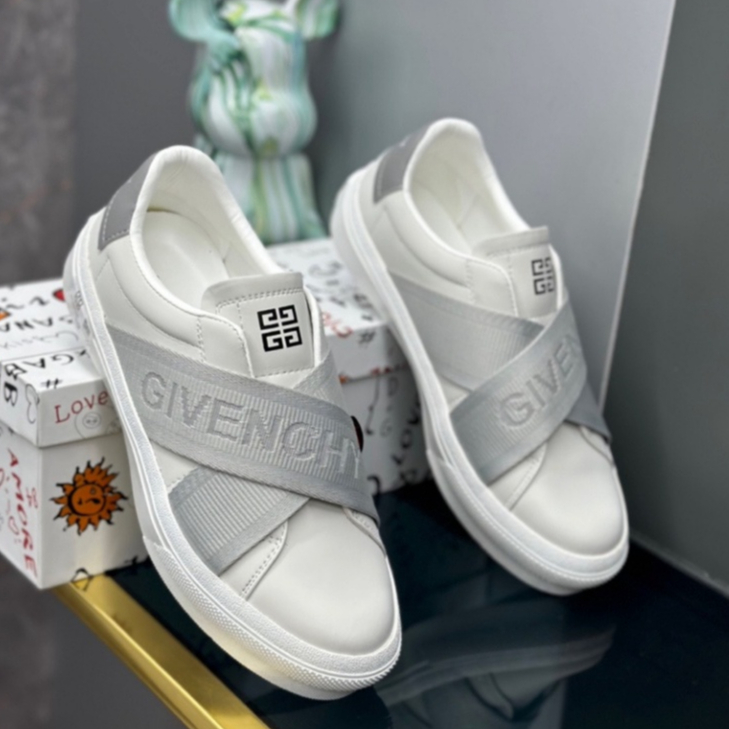 Giày slipon Gi.venchy Đen, Trắng bản quai chun độc đáo - giầy lười GVC nam Hottrend 2023...