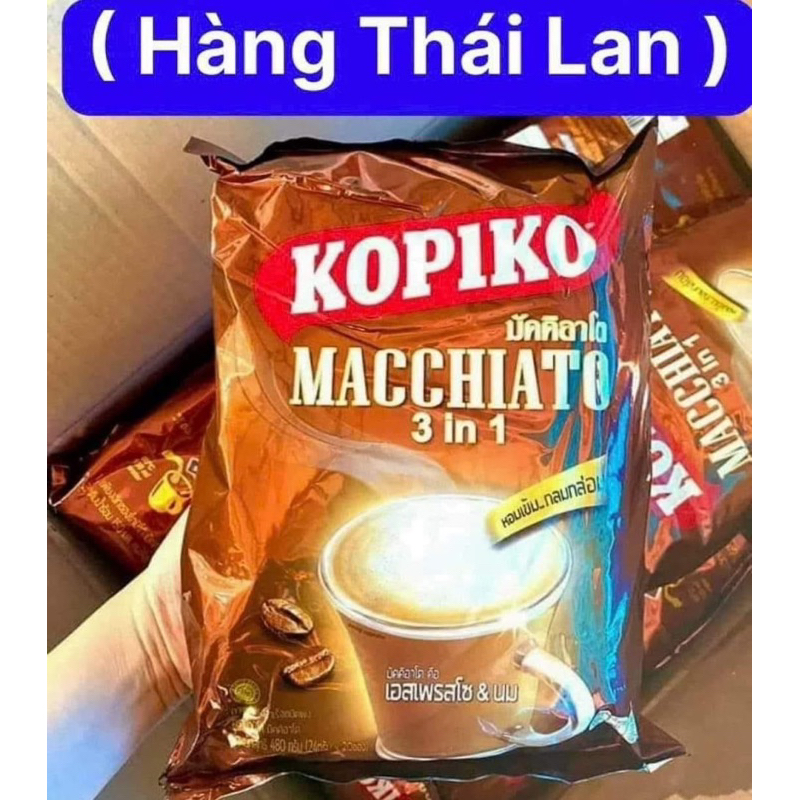 ☕️☕️𝐂𝐚𝐟𝐞 𝐡𝐨𝐚̀ 𝐭𝐚𝐧 𝐊𝐨𝐩𝐢𝐤𝐨 𝐌𝐚𝐜𝐜𝐡𝐢𝐚𝐭𝐨 𝐓𝐡𝐚́𝐢 (𝟐𝟒𝐠*𝟐𝟎 gói )