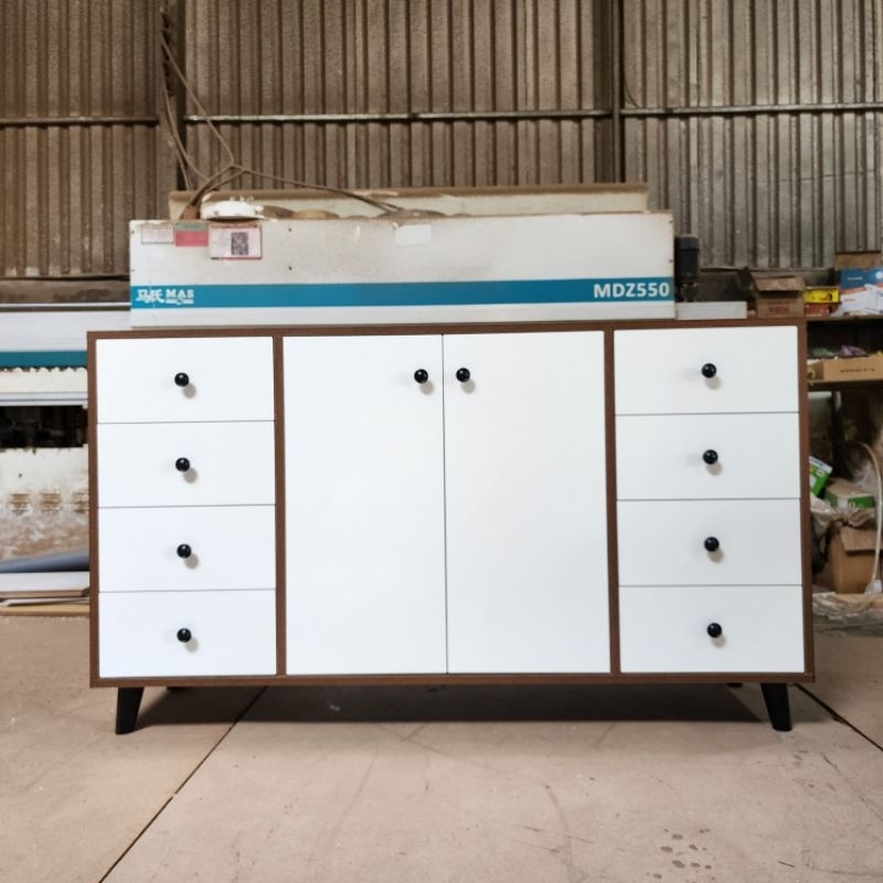 Tủ gỗ đa năng QHOME, KT 140x38x80 cm