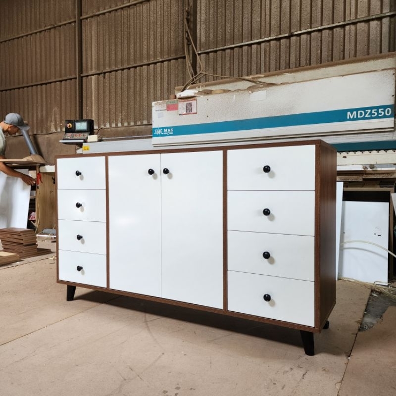 Tủ gỗ đa năng QHOME, KT 140x38x80 cm