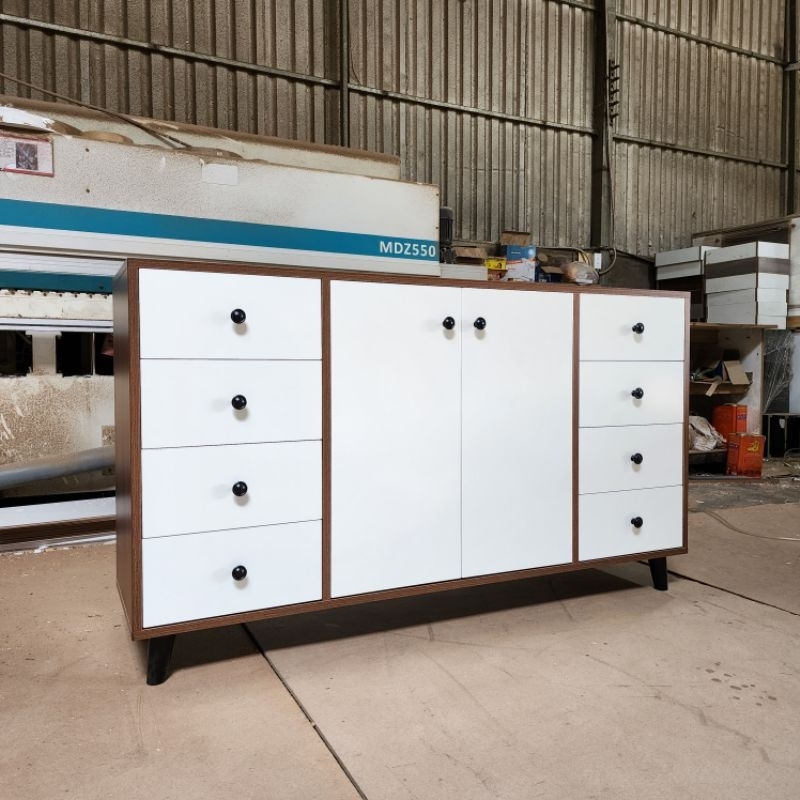 Tủ gỗ đa năng QHOME, KT 140x38x80 cm