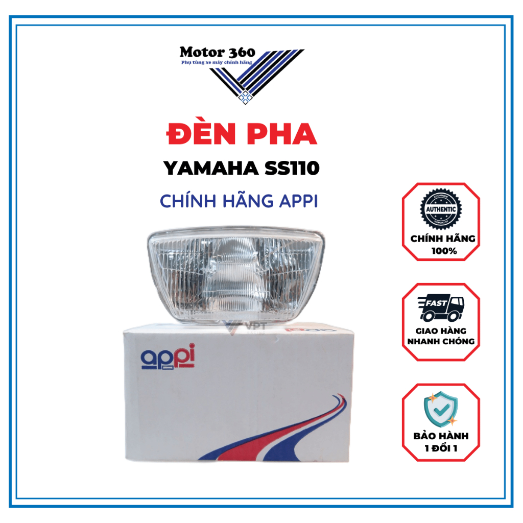 MOTOR360 - Đèn pha Yamaha SS110 - Chính hãng 3YR-8430A-APPi